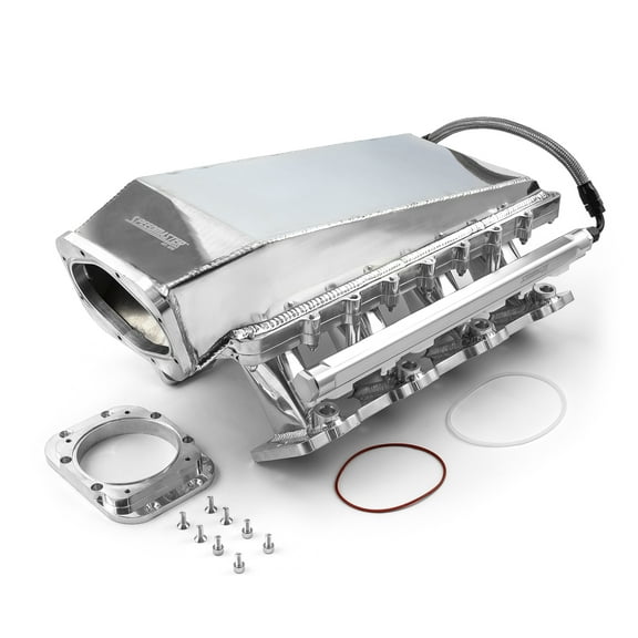 Speedmaster 1-148-051 Compatible with Chevy GM LS3 2pc Fabricated Ram Air 98mm 4 Bolt EFI Intake Manifold Polished