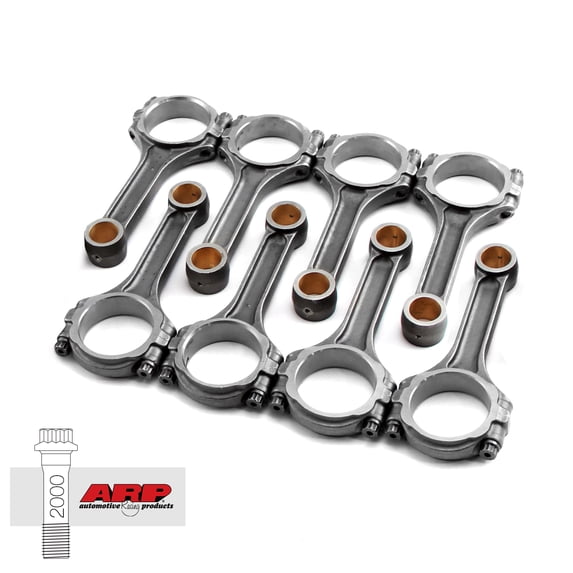 Speedmaster 1-274-010 I Beam 6.135" 2.200" .990" 5140 Connecting Rods Compatible with Chevy BBC 454 w/ ARP 2000