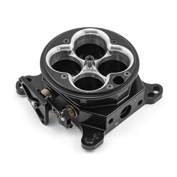 Speedmaster PCE138.1014.01 1200 Cfm 4 Barrel 4150 Billet CNC Machined Throttle Body - Black