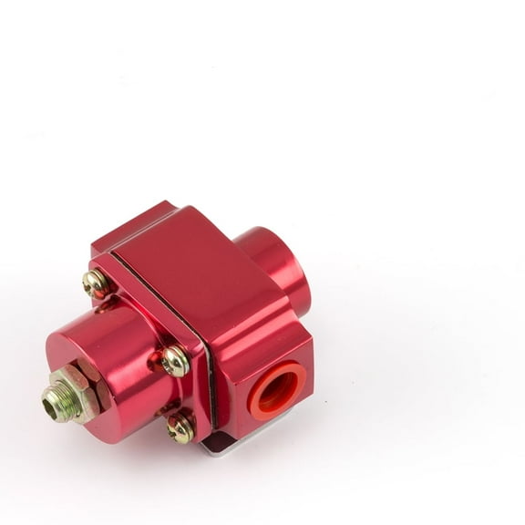 Speedmaster PCE139.1004.01 3-12 psi Adjustable Universal Deadhead Fuel Pressure Billet Regulator Red