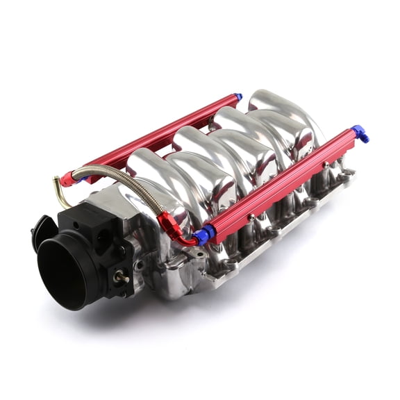 Speedmaster PCE148.1100 Compatible with Chevy LS1 LS2 LS6 Polished Aluminum Intake Manifold with 90mm Throttle Body