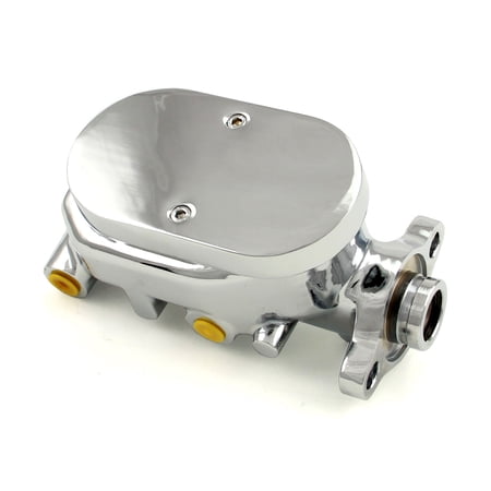 Speedmaster PCE166.1003 Universal Gm Smooth Top Aluminum Brake Master Cylinder Chrome [1.000" Bore]