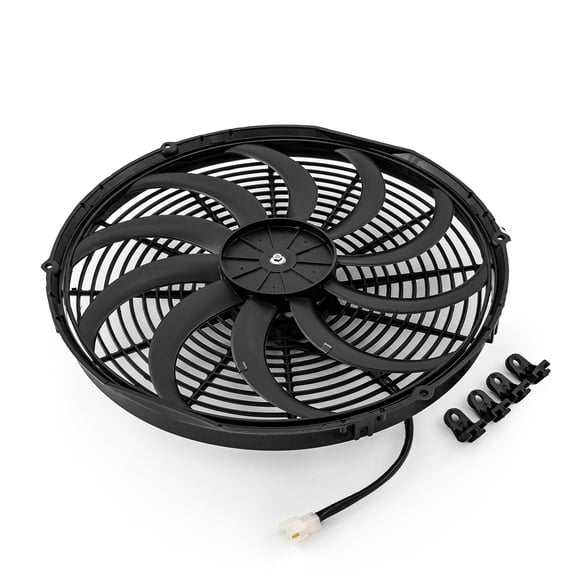 Speedmaster PCE185.1013 16" Reversable 12V 'S' Blade Radiator Electric Thermo Fan