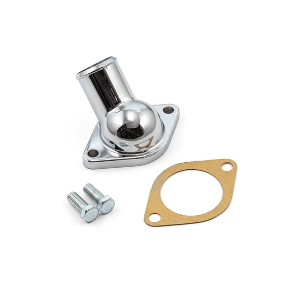 Speedmaster PCE191.1001 Compatible with Chevy SBC 350 1968-86 45 Degree Thermostat Housing Water Neck Chrome