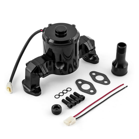 Speedmaster PCE194.1001.02 Compatible with Chevy SBC 350 35+ Gpm Electric Water Pump [Powdercoated Black]