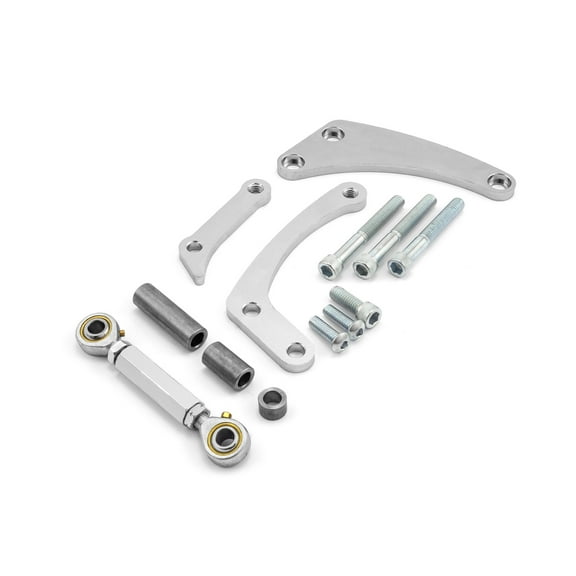 Speedmaster PCE232.1030.01 Compatible with Chevy SBC 350 Short Water Pump Swp Alternator Bracket Kit Satin