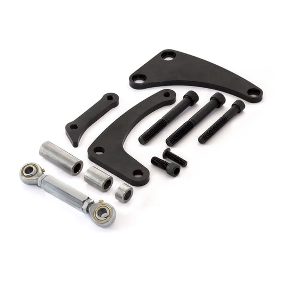 Speedmaster PCE232.1030.02 Compatible with Chevy SBC 350 Short Water Pump Swp Aluminum Alternator Bracket Kit Black