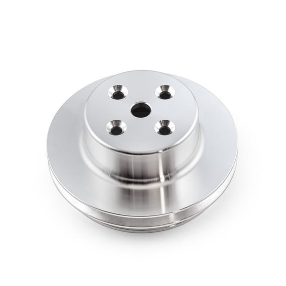 Speedmaster PCE246.1015 Compatible with Chevy BBC 454 Billet Aluminum Long Water Pump LWP 2 Groove Pulley