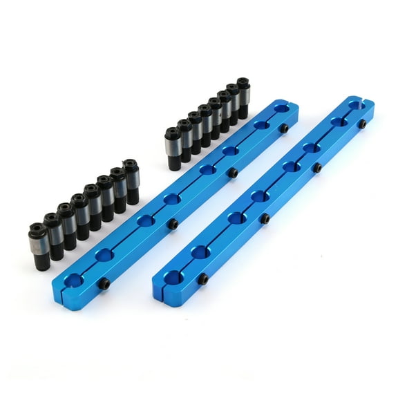 Speedmaster PCE259.1006.02 Compatible with Ford SB 289 302 351 Windsor Rocker Stud Girdle Kit Blue With 7/16" Polylock Nuts