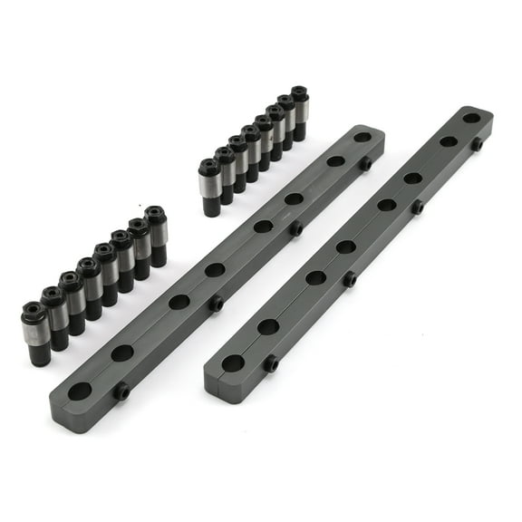 Speedmaster PCE259.1006.04 Compatible with Ford SB 289 302 351 Windsor Rocker Stud Girdle Kit Silver With 7/16" Polylock Nuts