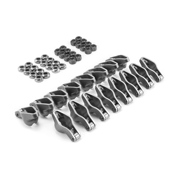 Speedmaster PCE261.1048.01 Compatible with Chevy SBC 350 1.6 Ratio 7/16" Steel Roller Tip Rocker Arm Set (w/Nuts and Balls)