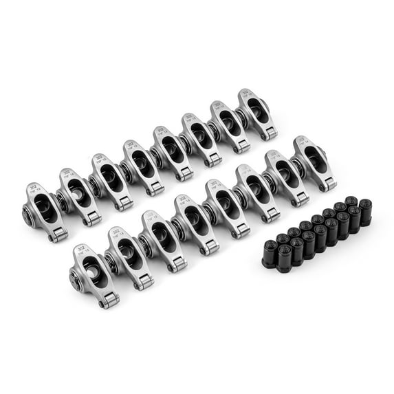 Speedmaster PCE261.1076.01 Compatible with Ford SB 289 302 351 Windsor 1.6 7/16" Stainless Steel Roller Rocker Arm Set