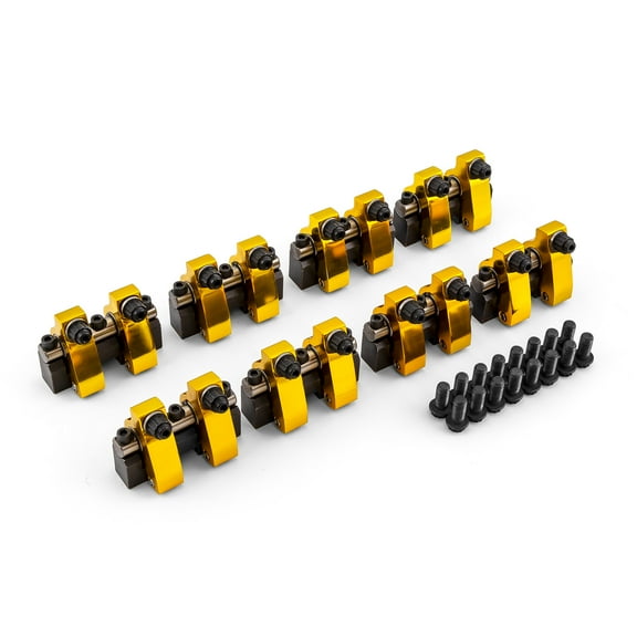 Speedmaster PCE261.1093.03 Compatible with Chevy SBC 350 1.5 Ratio Alum Shaft Mount Roller Rocker Arm Set -Zero Offset
