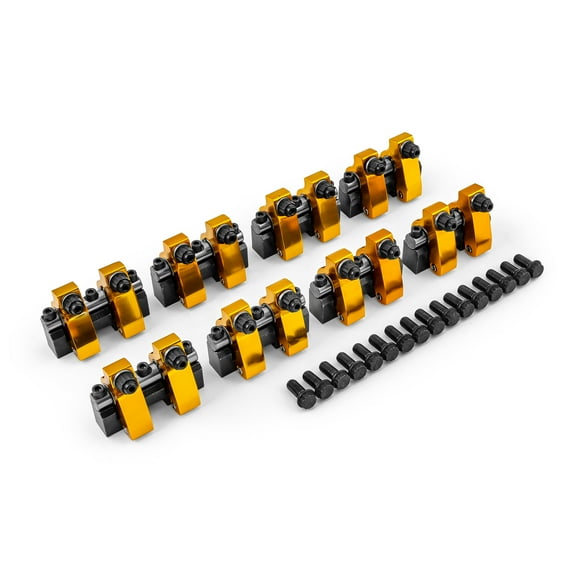 Speedmaster PCE261.1098.03 Compatible with Chevy SBC 350 1.6 Ratio Alum. Shaft Mount Roller Rocker Arm Set (Zero Offset)