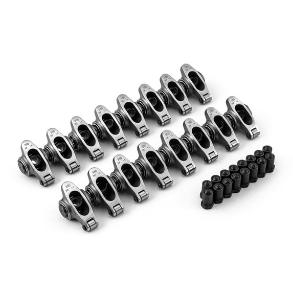 Speedmaster PCE261.1061.01 Compatible with Chevy SBC 350 1.5 Ratio 3/8" Stainless Steel Roller Rocker Arm Set