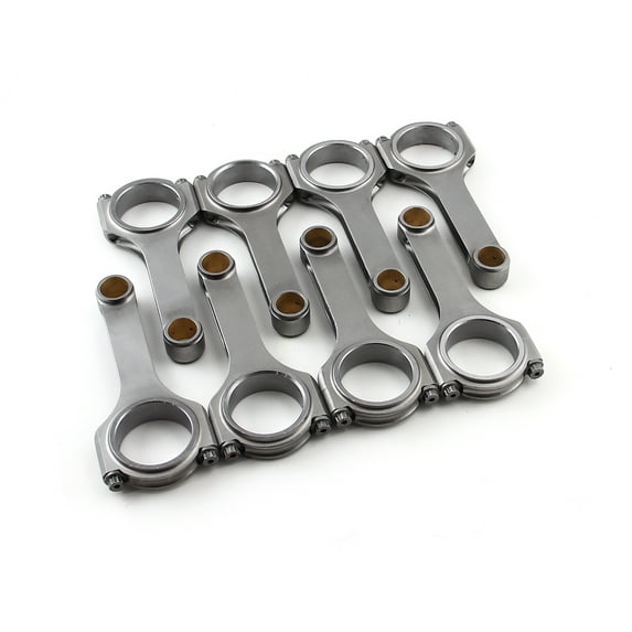 Speedmaster PCE274.1055 H Beam 6.605" 2.500" 1.040" Bronze Bush 4340 Connecting Rods - Compatible with Ford BBF 460