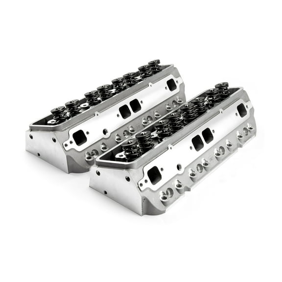 Speedmaster PCE281.2005 Compatible with Chevy SBC 350 190cc 64cc Straight Solid Flat Assembled Cylinder Heads