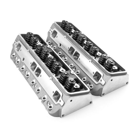 Speedmaster PCE281.2028 Fits Chevy SBC 350 217cc 74cc Straight CNC Solid Flat Assembled Cylinder Heads
