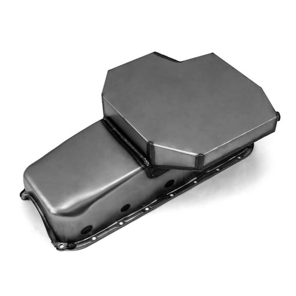 Speedmaster PCE300.1018.01 Compatible with Chevy SBC 350 2Pcs Rms 1955-79 D/Side 7Qt Champion Rear Sump Oil Pan [Natural]