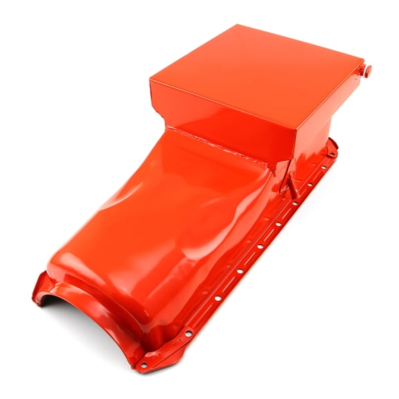 Speedmaster PCE300.1062.02 Compatible with Chevy BBC 454 Gen 4 6Qt Drag Rear Sump 2Pc Rms Orange Oil Pan
