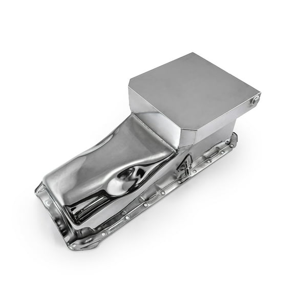 Speedmaster PCE300.1062.03 Compatible with Chevy BBC 454 Gen 4 6Qt Drag Rear Sump 2Pc Rms Oil Pan Chrome