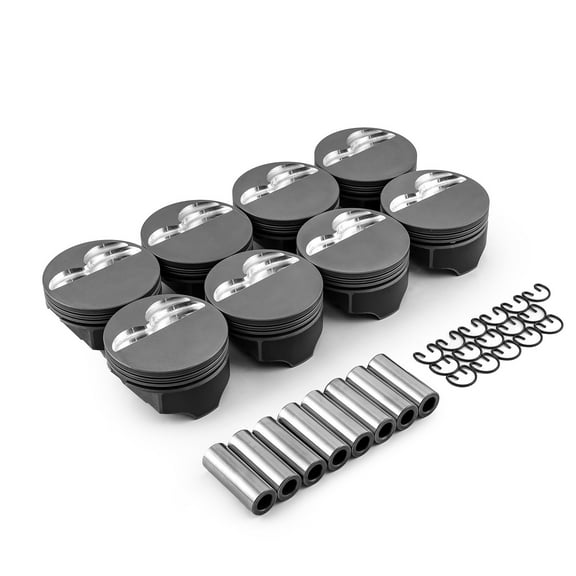 Speedmaster PCE305.1005.04 Compatible with Chevy SBC 383 ci 6.0" 4.040" 1.100" 0.927" Flat Top Hyper Pistons [Coated]