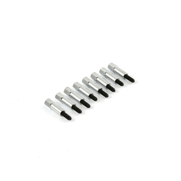 Speedmaster PCE310.1009 Compatible with Chevy SBC BBC 1" Chrome Mini Bolt Valve Cover Stud Kit 1/4"-20 Thread - Set 8