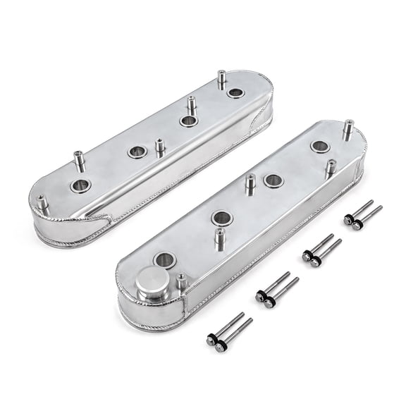 Speedmaster PCE314.1132.01 Compatible with Chevy LS1 LS2 LS3 LS6 LS7 Polished Fabricated Valve Covers - w/ Coil Mounts