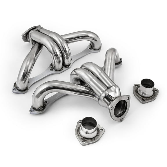 Speedmaster PCE316.1011.01 Compatible with Chevy SBC 350 1 5/8" Block Hugger Stainless Steel Exhaust Headers