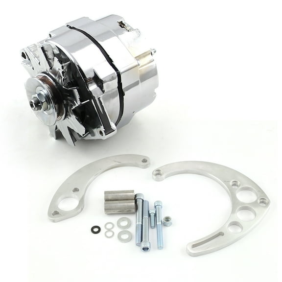 Speedmaster PCE360.1104 Compatible with Chevy BBC 454 100 Amp 3 Wire Alternator & Short/Electric Pump Billet Bracket Kit