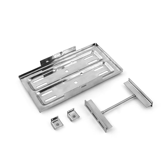 Speedmaster PCE362.1001 Universal Stainless Steel 7.5" x 13.25" Battery Tray and Hold Down