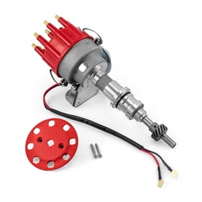 Speedmaster PCE376.1081.01 Compatible with Ford SB 289 302 Windsor 7000 Series Ready to Run Distributor [Red]