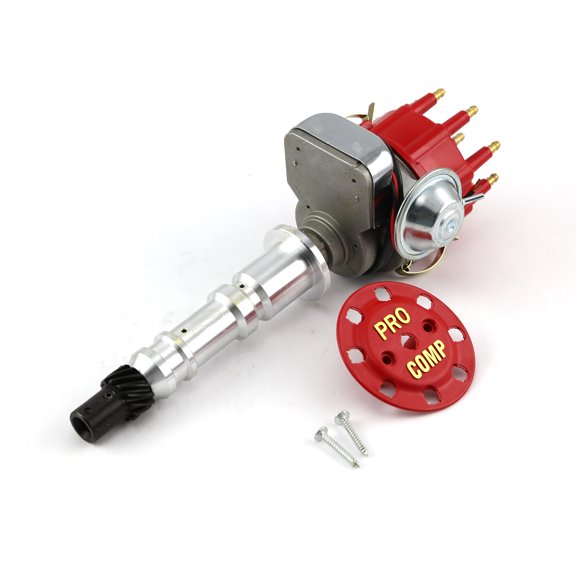 Speedmaster PCE376.1095 Compatible with Chevy 348 409 7000 Series Ready to Run Electronic Distributor [Red]
