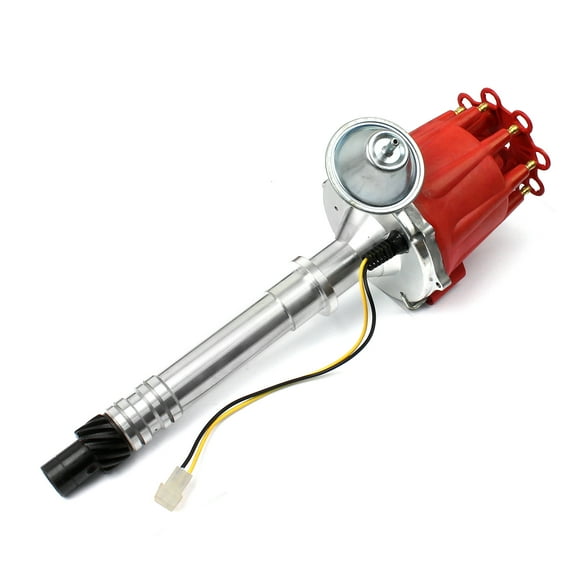 Speedmaster PCE376.1096.03 Compatible with Chevy SBC 350 BBC 454 8000 Series Pro Billet Distributor Vacuum [Red Screw-on]