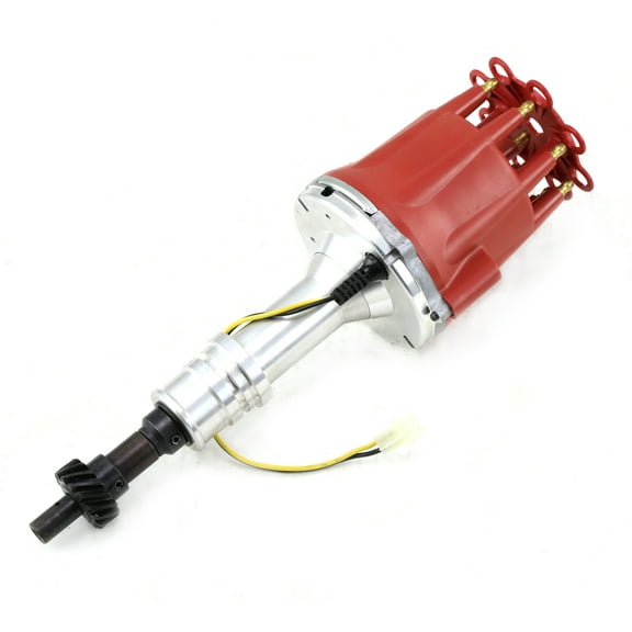 Speedmaster PCE376.1107.04 Compatible with Ford 302 351C Early 460 8000 Series Pro Billet Distributor [Red Screw-on]