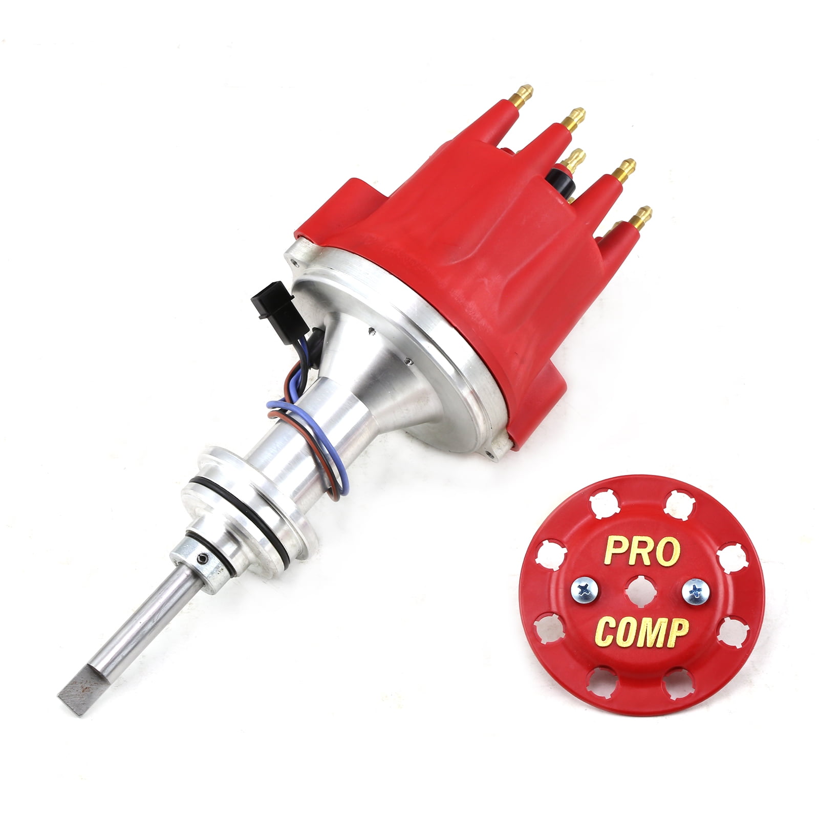 Speedmaster PCE376.1115.03 Compatible with Mopar and Compatible with Chrysler BB 440 8000 Series Pro Billet Distributor [Red Screw-on]