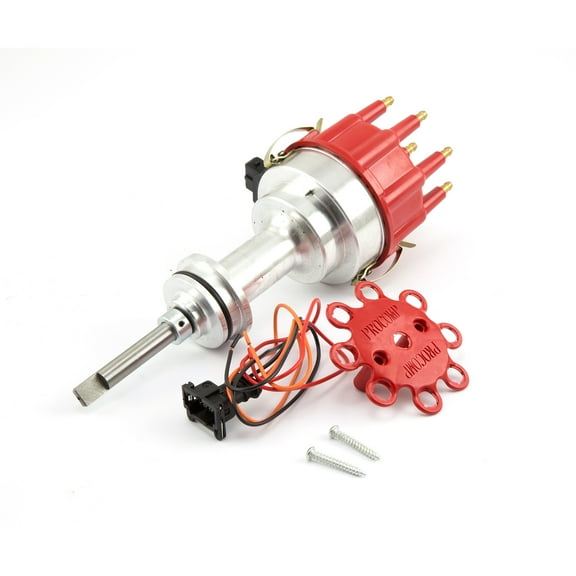 Speedmaster PCE376.1131.01 Compatible with Mopar and Compatible with Chrysler BB 440 8020 Series Pro Billet Ready to Run Distributor [Red]