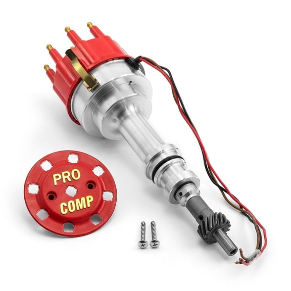 Speedmaster PCE376.1226 Compatible with Ford 289 302 Windsor 8020 Series Pro Billet Ready to Run Distributor [Red]