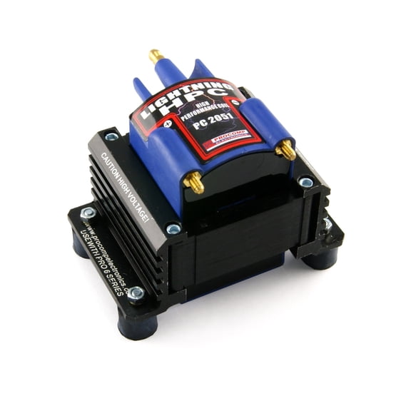 Speedmaster PCE382.1006 Universal HPC/HCV Race 12V High Output External Male E-Core Ignition Coil - Blue