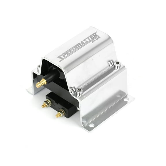 Speedmaster PCE382.1007.07 Universal 12V High Output External Male E-Core Ignition Coil - Chrome