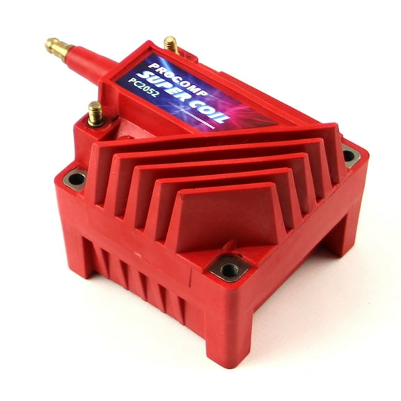 Speedmaster PCE382.1020 Universal Pc92 12V High Output External Male E-Core Ignition Coil - Red