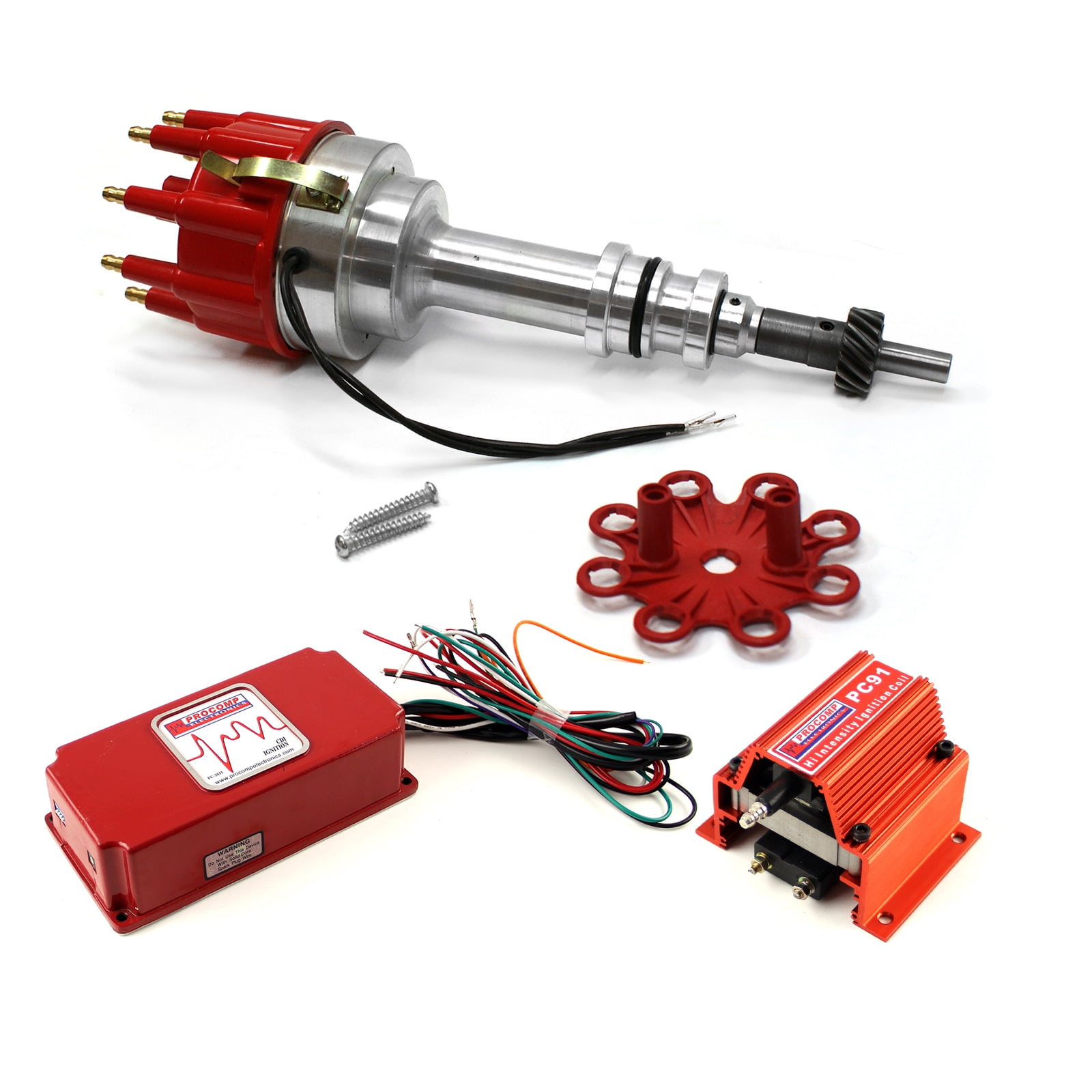 Speedmaster PCE376.1226.04 Ready-to-Run Billet Distributor For Ford 289/302 Windsor Engines