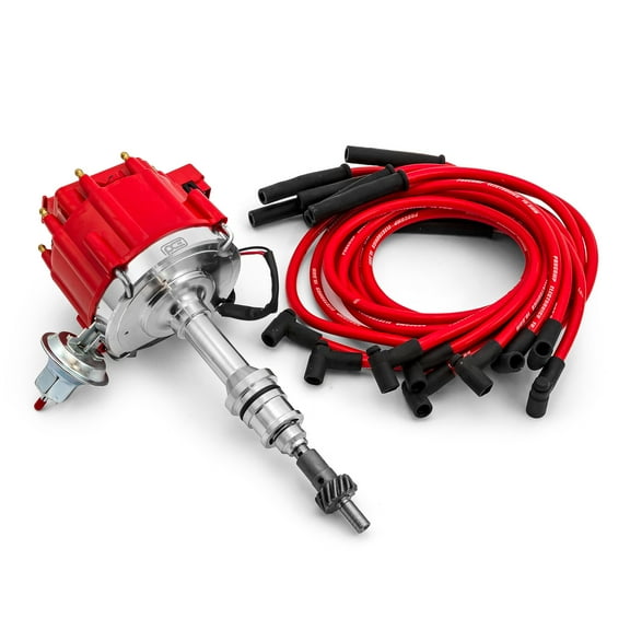 Speedmaster PCE385.1021 Compatible with Ford 289 302 Windsor 65K Coil Thunder HEI Distributor w/10.5mm Spark Plug Wires
