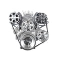 thumbnail image 1 of Speedmaster PCE415.1028 Compatible with Chevy SBC 350 Aluminum Complete Serpentine Belt Drive System Kit - Polished, 1 of 8