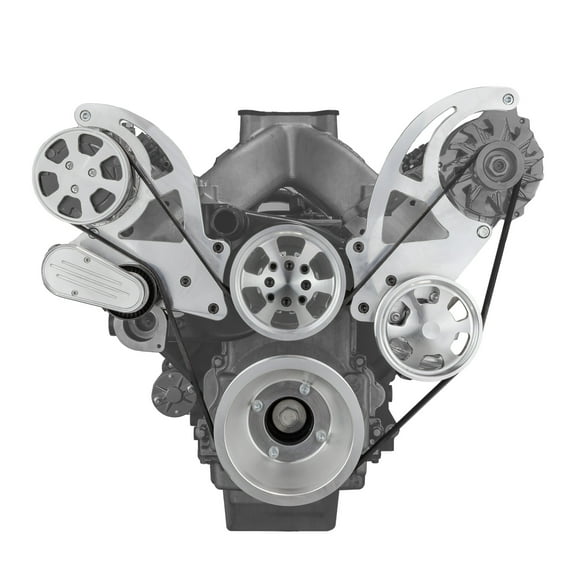 Speedmaster PCE415.1050 Compatible with Chevy GM LS1 LS2 LS3 LS6 Aluminum Complete Serpentine Engine Pulley Kit