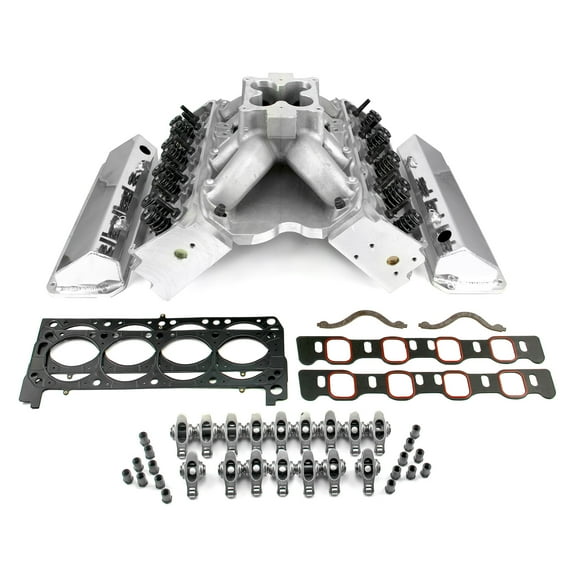 Speedmaster PCE435.1057 Compatible with Ford 351W 9.5 Deck Fusion Manifold Hyd FT Cylinder Head Top End Engine Combo Kit