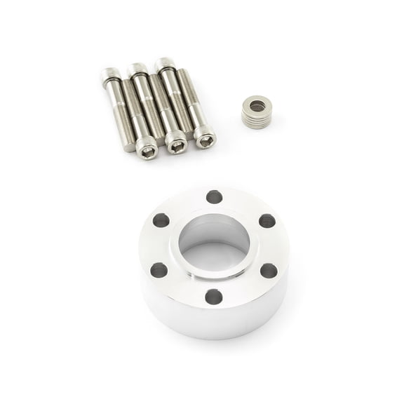 Speedmaster PCE466.1005 Supercharger Snout / Crank Pulley Spacer w/ Hardware Billet Aluminum 1.250" Thick