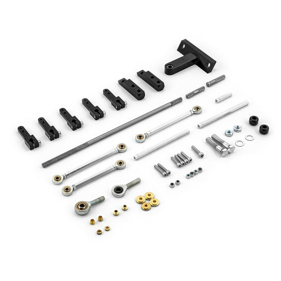 Speedmaster PCE476.1001 Dual Side Mount Carburetor Linkage Kit for Blower and Tunnel Ram Applications