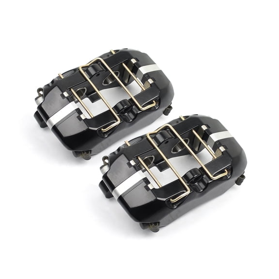 Speedmaster PCE521.1010 Universal Rear 4 Piston Billet Aluminum Caliper Black Anodized 1/8" Npt