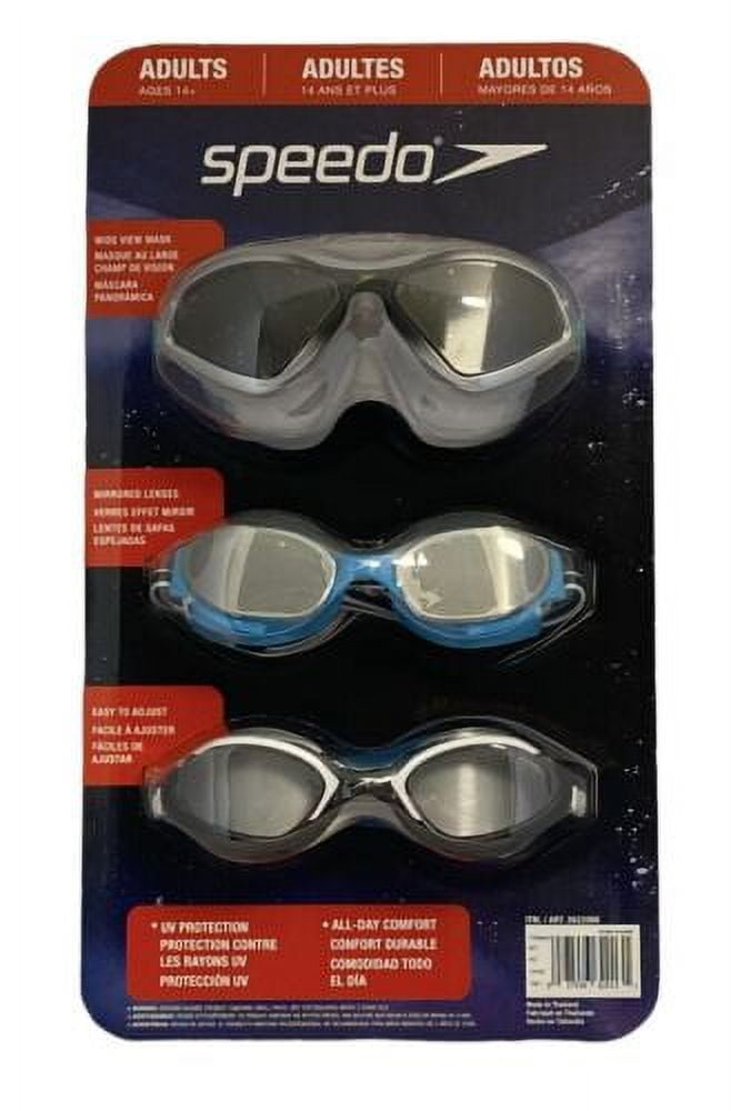 Speedo 3 Pack Adult Swimming Goggles - Walmart.com